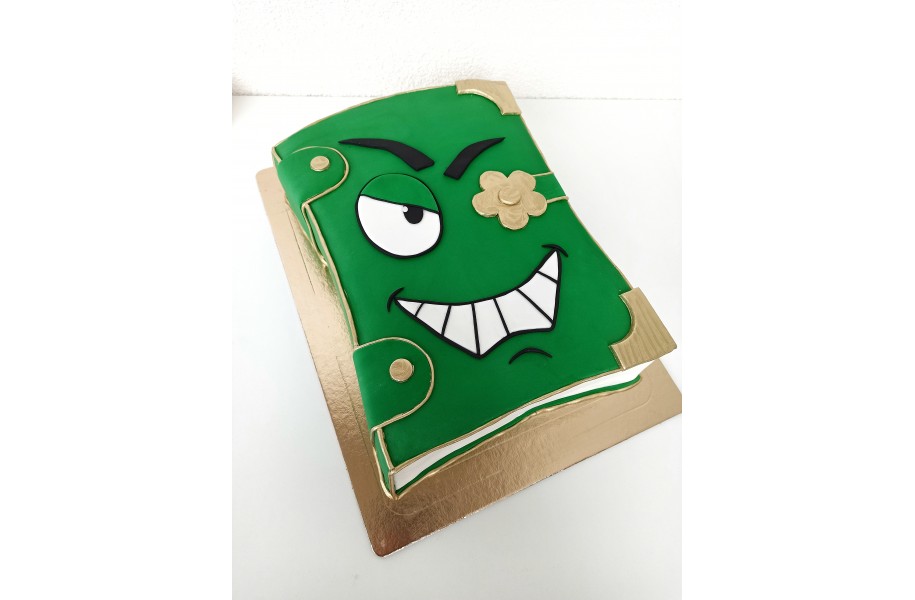 №244  3D Торт "Зеленый дневник"