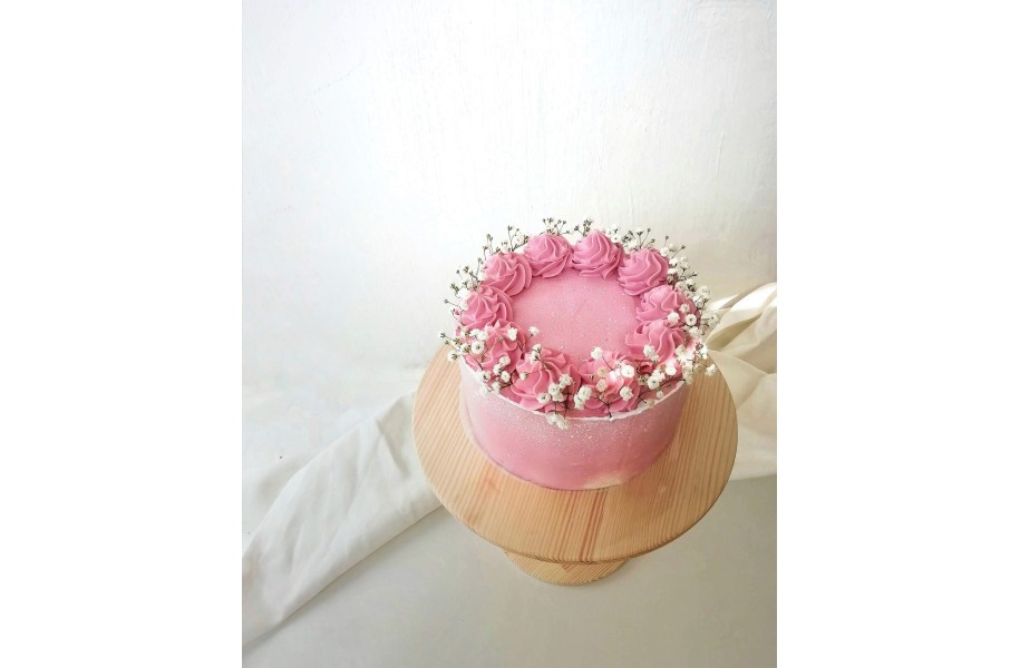№223 Торт "Розовый крем"