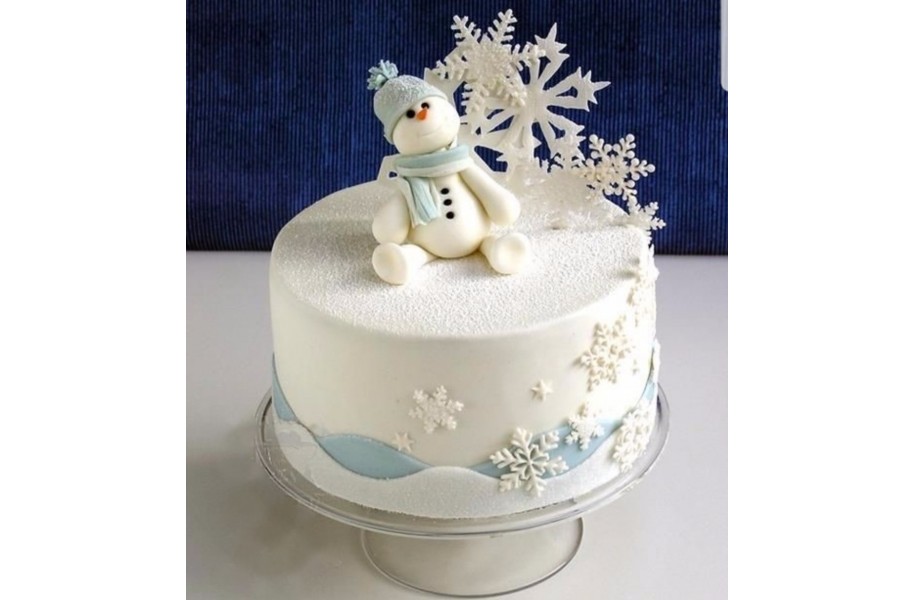 №122 Торт "Снеговик на снегу"