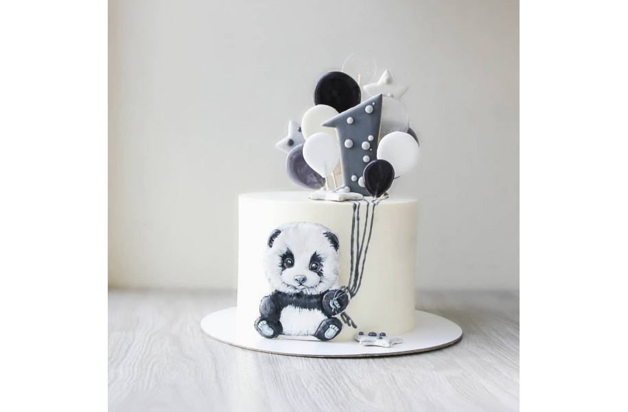 №151 Торт "Панда с шариками"
