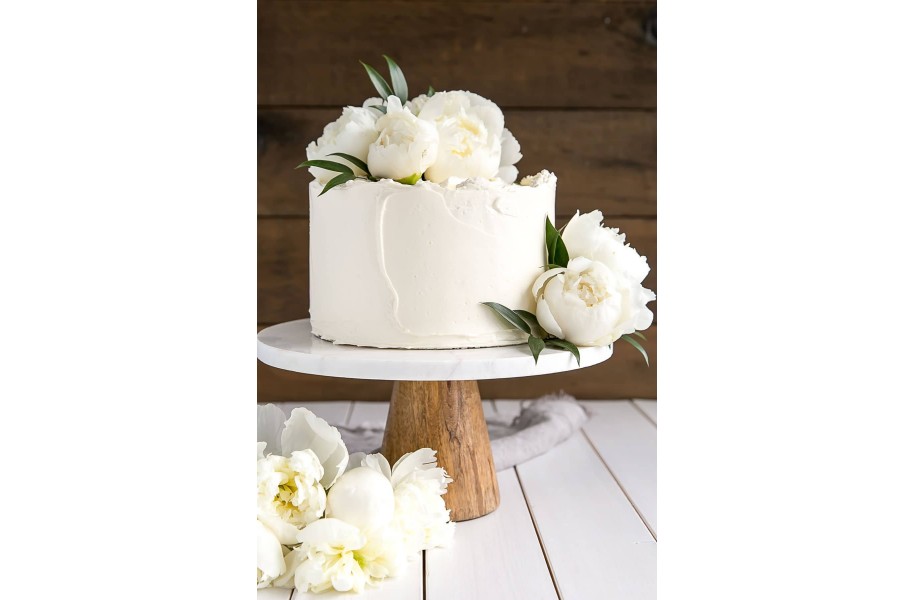 №115 Торт Свадебный с живыми цветами